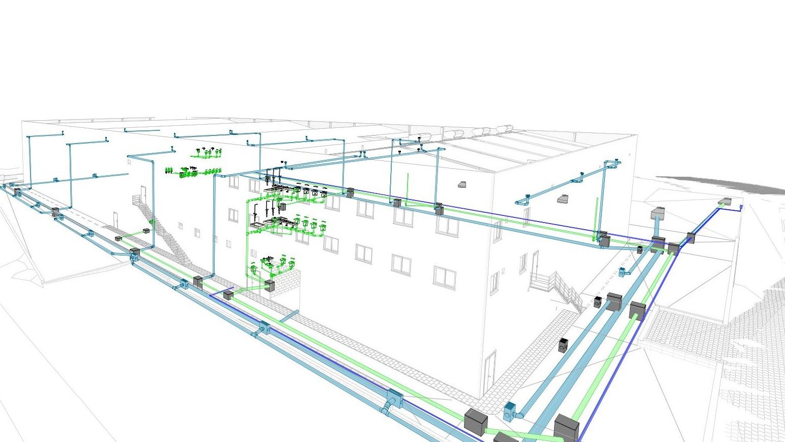 Modelo BIM de instalaciones MEP